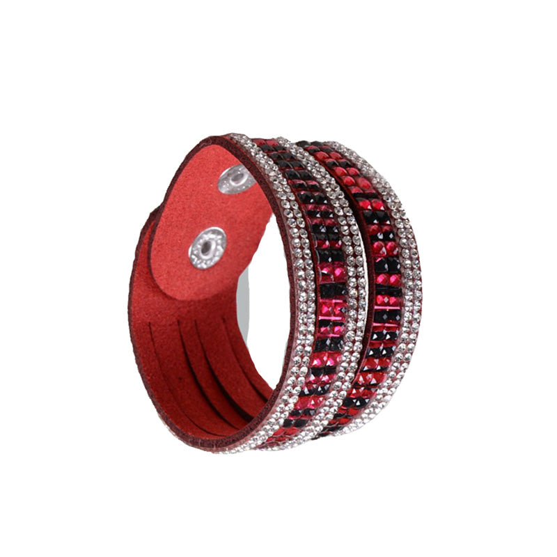 Bling bling läderarmband