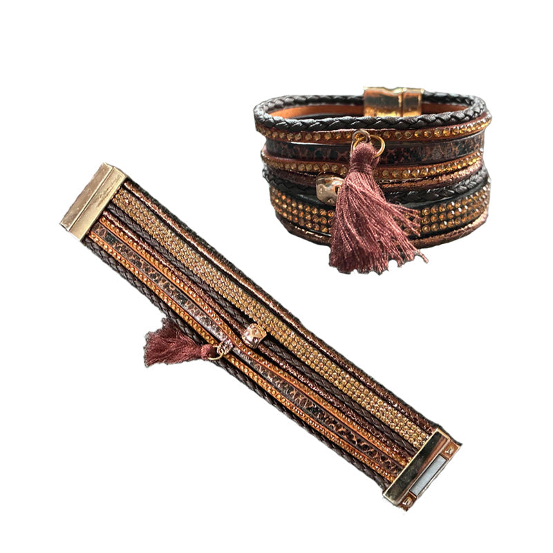 Bling armband med tofs