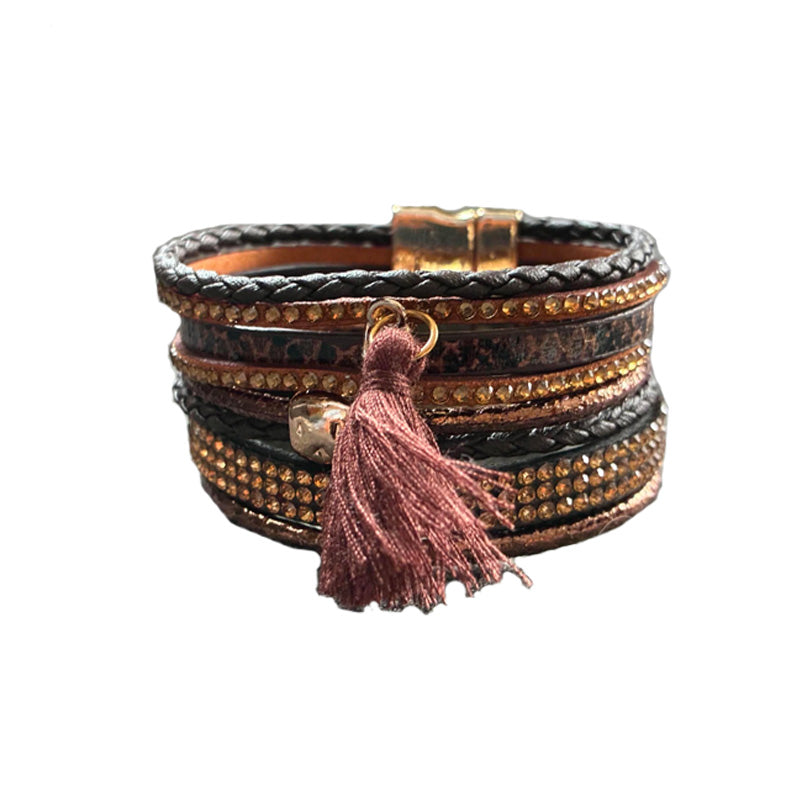 Bling armband med tofs