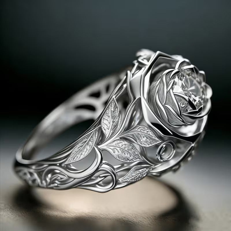 Ring med kopparblad