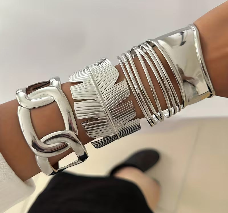 Öppna Armband i Rostfritt Stål