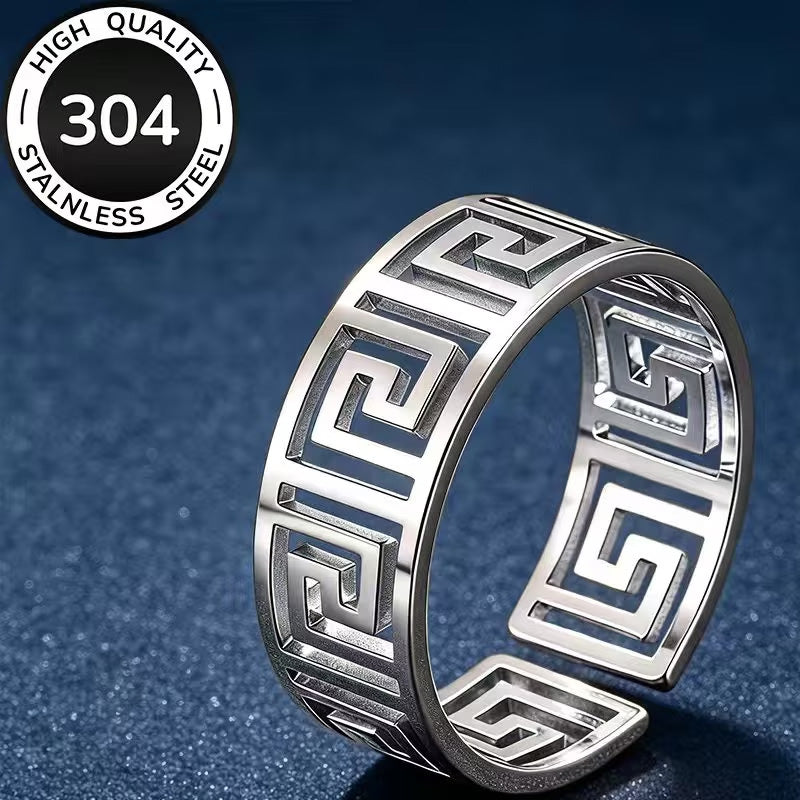 Rostfritt Stål ring herr