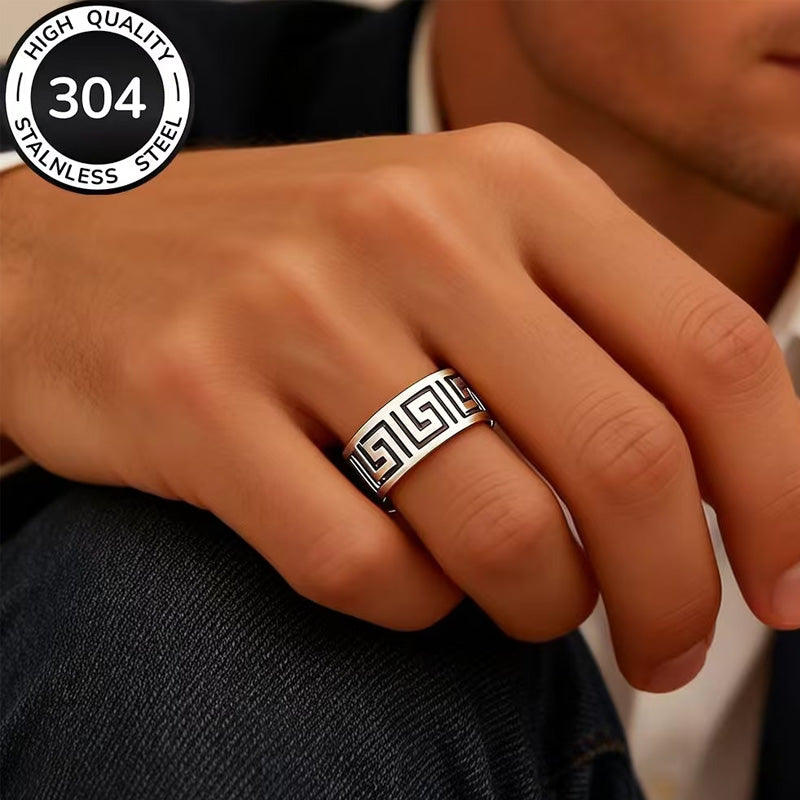 Rostfritt Stål ring herr
