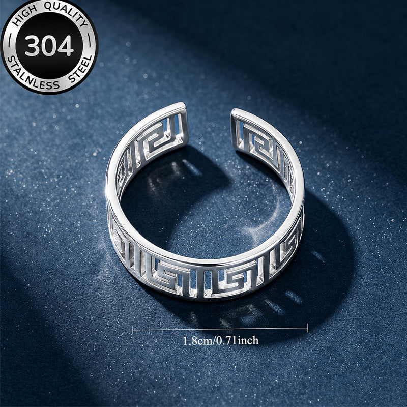 Rostfritt Stål ring herr