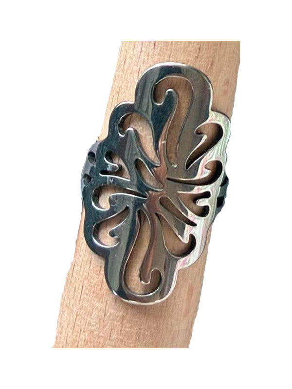 Rostfritt Stål Vintageinspirerade Ring