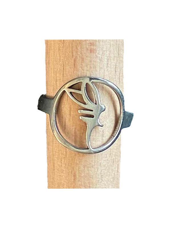 Rostfritt Stål Vintageinspirerade Ring