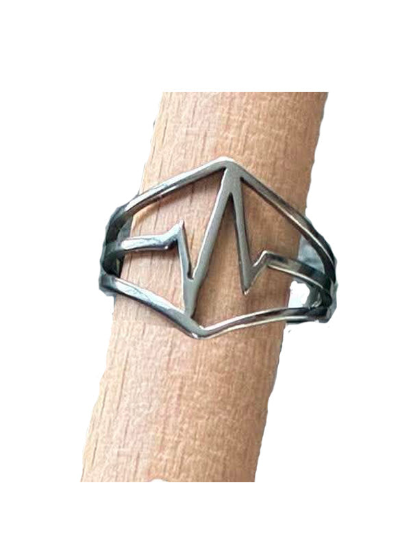Rostfritt Stål Vintageinspirerade Ring