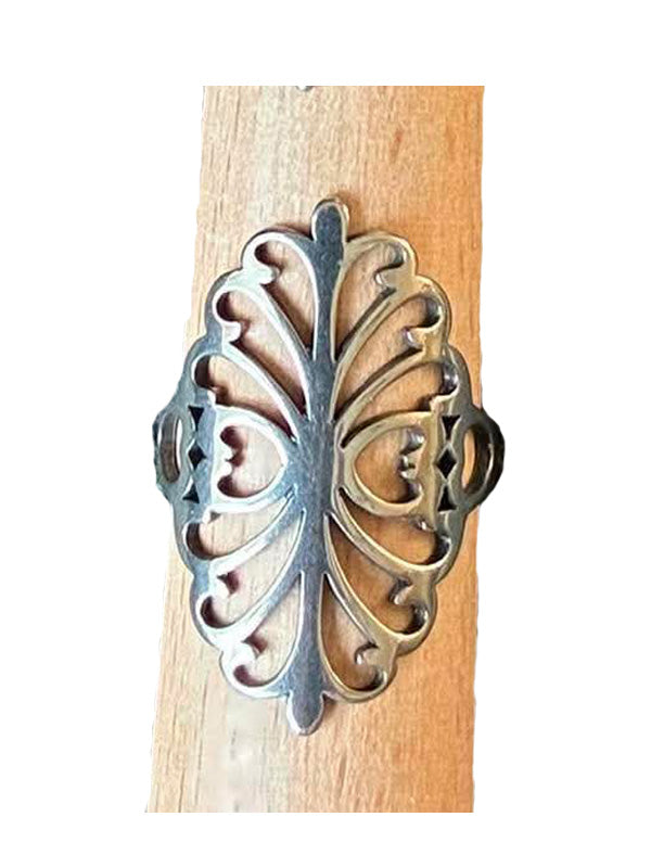 Rostfritt Stål Vintageinspirerade Ring