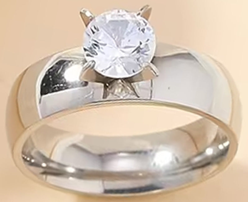 Rostfritt stål strass ringar
