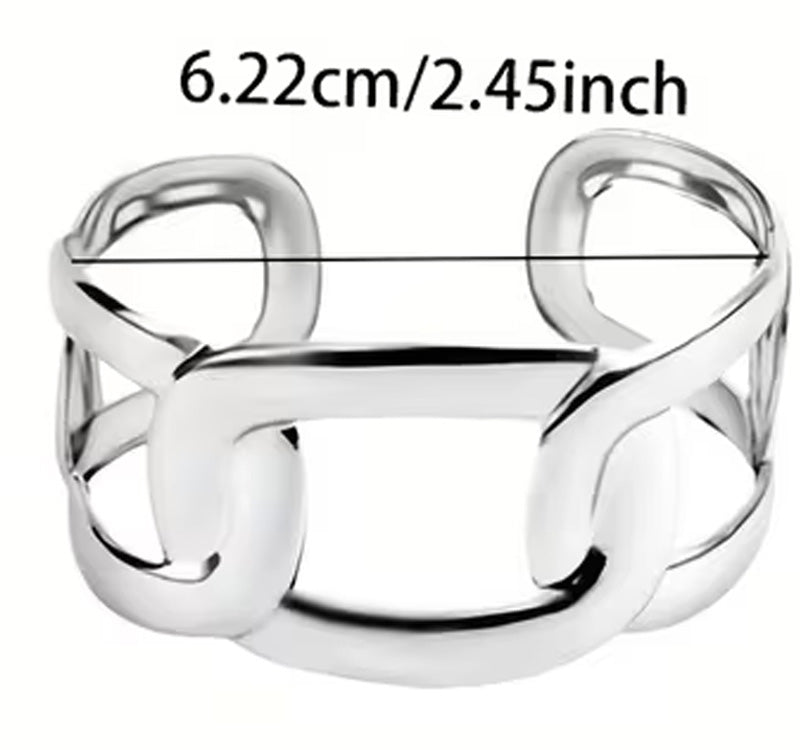 Öppna Armband i Rostfritt Stål